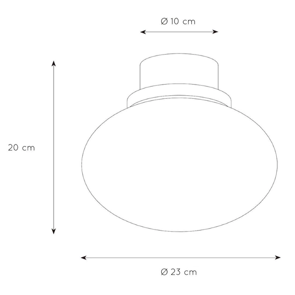 Łazienkowa lampa sufitowa LORENA 03140/23/61 ball IP44 złota biała outlet
