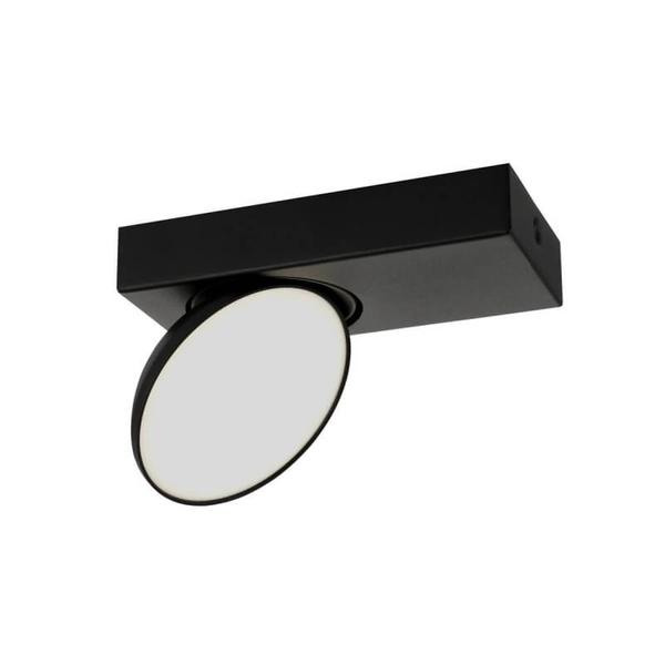 Lampa sufitowa Castelio LED 5W z okrągłym reflektorem czarna