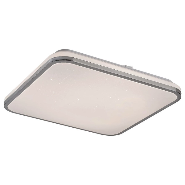 Nowoczesna LAMPA sufitowa LINDEN 3479 Rabalux plafon LED 72W 3000K - 6500K z pilotem chrom biały