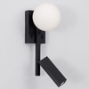 Regulowana LAMPA ścienna UBEDA LE41807 Luces Exclusivas metalowa OPRAWA kinkiet LED 8W 3200K kula loft biała czarna