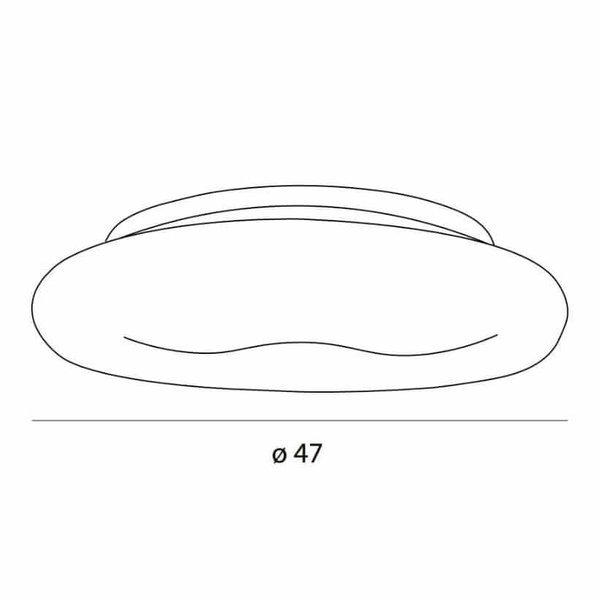 Nasufitowa lampa Duo C0234 LED 18W 3000K okrągła biała