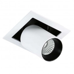 LAMPA sufitowa MERCANTA GL71171/1-2W 4000K WH+BL Italux regulowana OPRAWA LED 12W oczko wpust metalowy biały