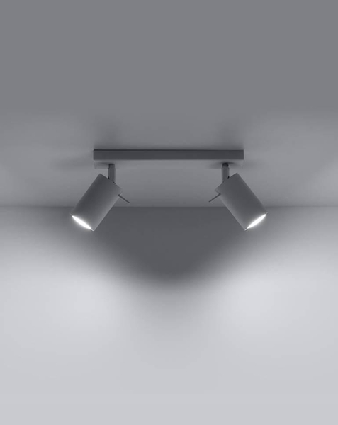 Spot LAMPA sufitowa SL.0088 regulowana OPRAWA reflektorowa listwa metalowa biała