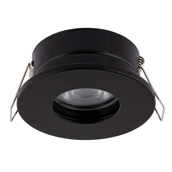 Oczko do zabudowy Golf 8376 czarna lampa wpuszczana schodowa