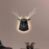 Lampa ścienna ORIGAMI DEER-B metalowa jeleń LED 6W 3000K kinkiet czarny