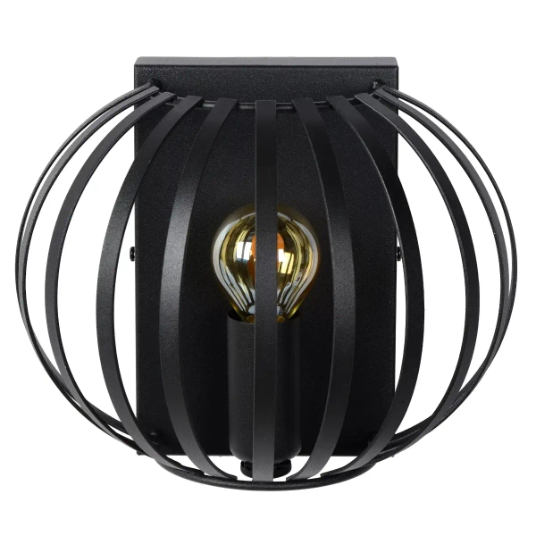 Loftowy kinkiet ścienny Manuela 78274/01/30 Lucide metalowa czarna