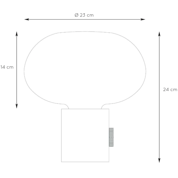 Loftowa LAMPA stołowa CHARLIZE 03520/01/62 Lucide marmurowa LAMPKA stojąca zielona bursztynowa