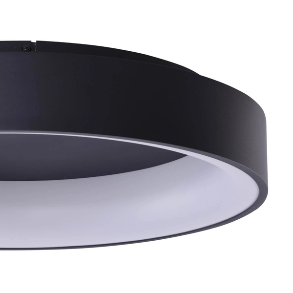 Sufitowa lampa pokojowa Solvent LED 42W na pilota czarna