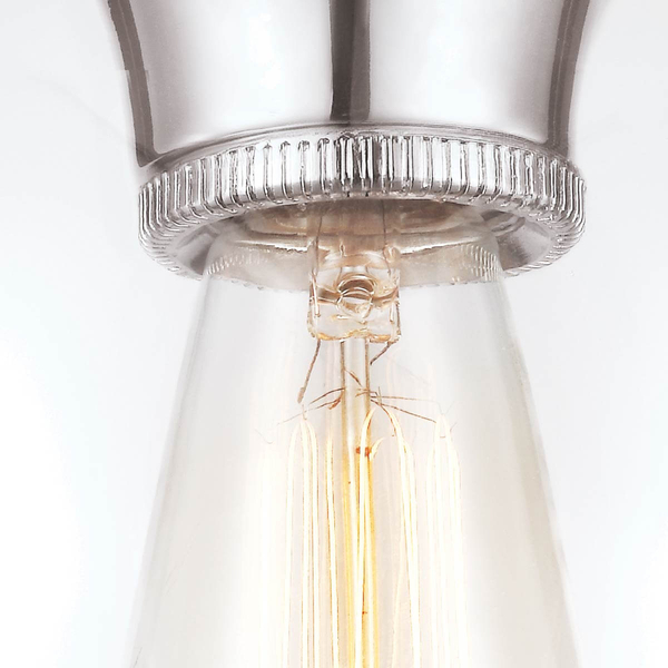 Sufitowa lampa kula Tabby FE-TABBY-F-PN szklana nikiel przezroczysta