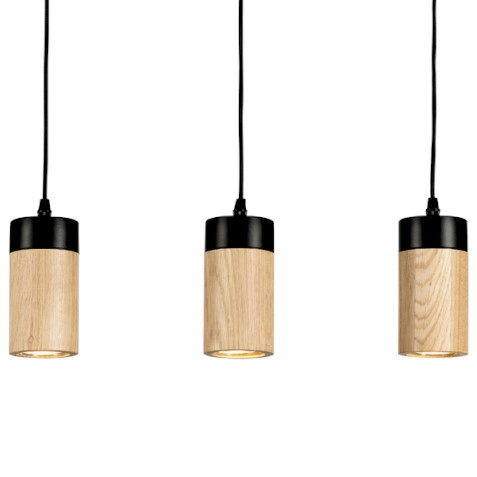 Loftowa LAMPA wisząca ANNICK 1419304 Britop drewniana OPRAWA tuby zwis