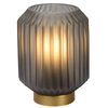 Loftowa LAMPA stołowa SUENO 45595/01/51 Lucide szklana LAMPKA stojąca nocna złota przydymiona