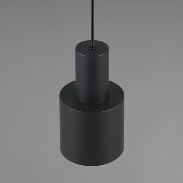 Wisząca lampa ELIOR DL132319400 Trio walec tubka do kuchni czarna