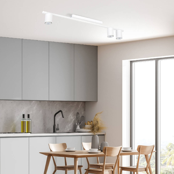 Loftowa nasufitowa lampa Logan 4570 tubka do przedpokoju biała