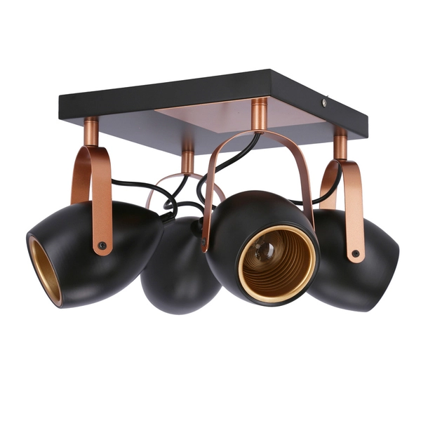 Plafon regulowany Anica 98-83128 Candellux metalowy czarny miedziany