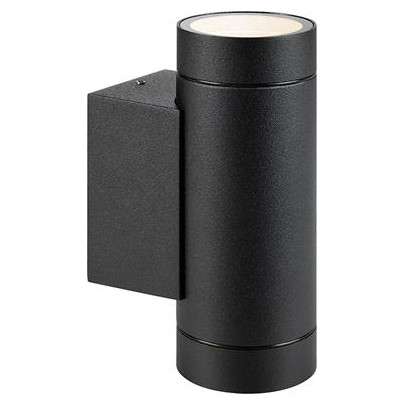 Elewacyjna LAMPA ścienna PIPE 107916 Markslojd zewnętrzna OPRAWA metalowa tuba outdoor IP44 czarna