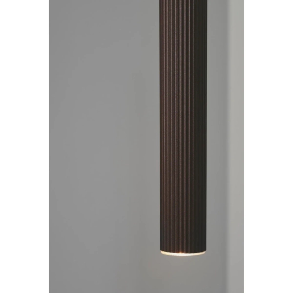 Wisząca lampa tuba Vico 2412103018 nad stół brązowa