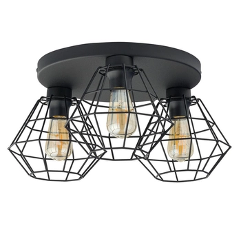 Lampa sufitowa druciana Diamond 6205 TK Lighting loftowa klatka czarna