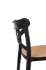 Barowe krzesło KH010100234 z ażurowym siedziskiem czarne