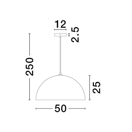 Salonowa lampa wisząca NAVIRTA LE45341 kopuła do kuchni szara