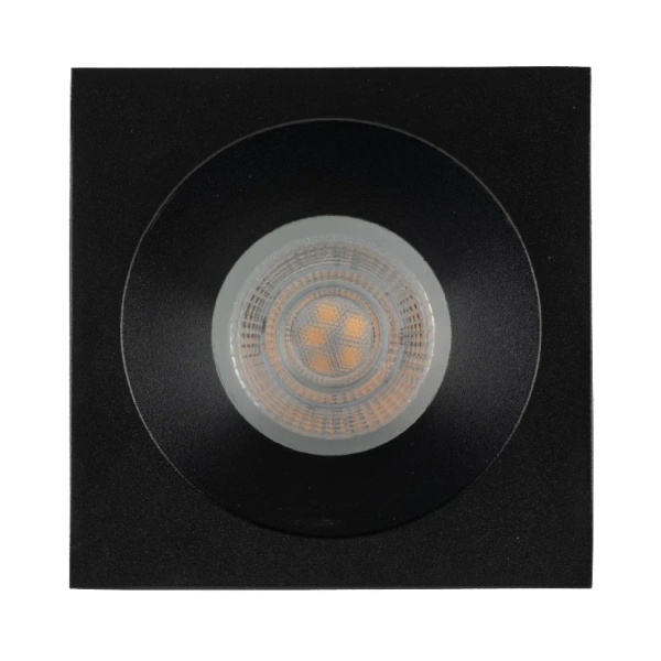 Łazienkowy downlight sufitowy Prisma 10581 kwadratowy IP65 czarny
