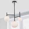 Sufitowa lampa kule URUAPAN LE42884 Luces Exclusivas do sypialni czarna biała