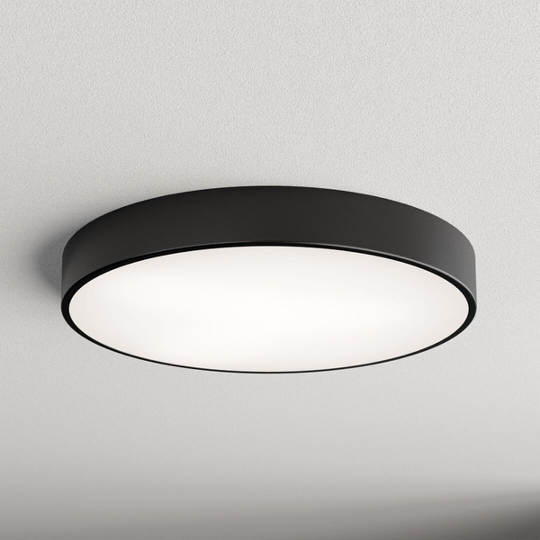 Plafon LAMPA natynkowa 137623692177 TEAM okrągła OPRAWA metalowa plafon czarny