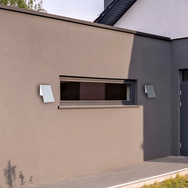 Zewnętrzna LAMPA ścienna CRACKS ML094 Milagro elewacyjna OPRAWA metalowa LED 10W 4000K outdoor IP44 biała