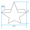 Dekoracyjna lampa stojąca Star ES-CR014 Step LED 5W RGBW IP65 gwiazda biała