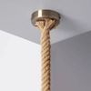 Salonowa lampa zwis Boho ABR-LW3-BH-E27 Abruzzo lina brązowa