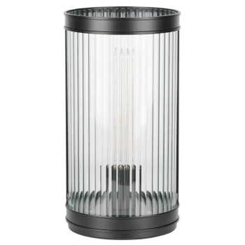 Stołowa lampa Bianka BIA4222 do sypialni szklany czarny