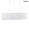 Ryflowana lampa wisząca MAZAYA biała MSE1501100607 1xLED 71,5W nad stół