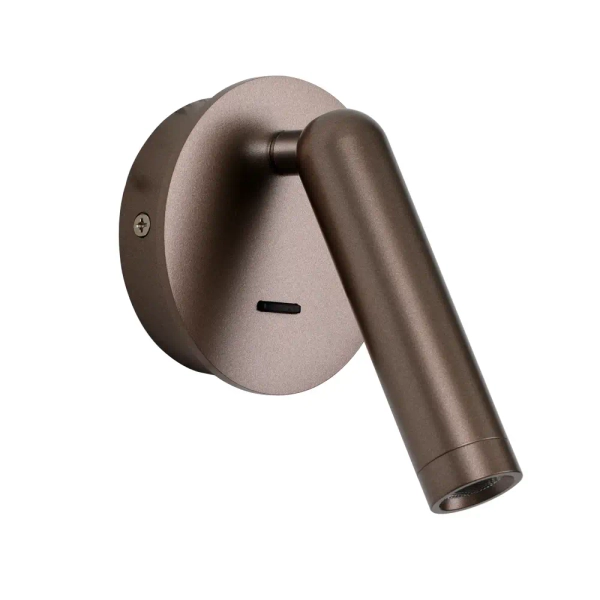 Metalowy ścienny kinkiet Carda WL-64834-1-CF LED 2,5W 3000K tuba kawowy