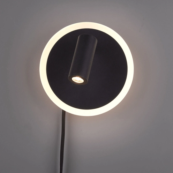 Kinkiet ścienny JORDAN 229210232 Trio LED 7W 3000K tubka czarna