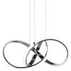 Futurystyczna lampa wisząca Tokyo P01670CH Cosmolight LED 32W 3000K metal biała srebrna