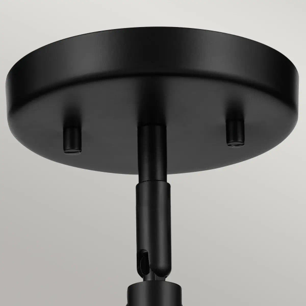 Lampa wisząca/ścienna/sufitowa Niva KL-NIVA-1W-1P-BK metalowa biała czarna