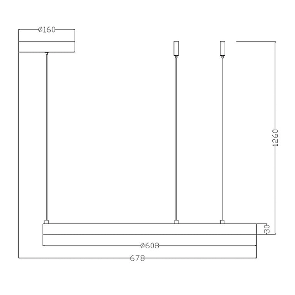 Lampa pierścień wiszący Midway LP-033/1P LED 35W 3000K złoty