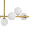Jadalniana lampa wisząca MINI MOON ST-8118P-11 gold Step molekuły złota mleczna