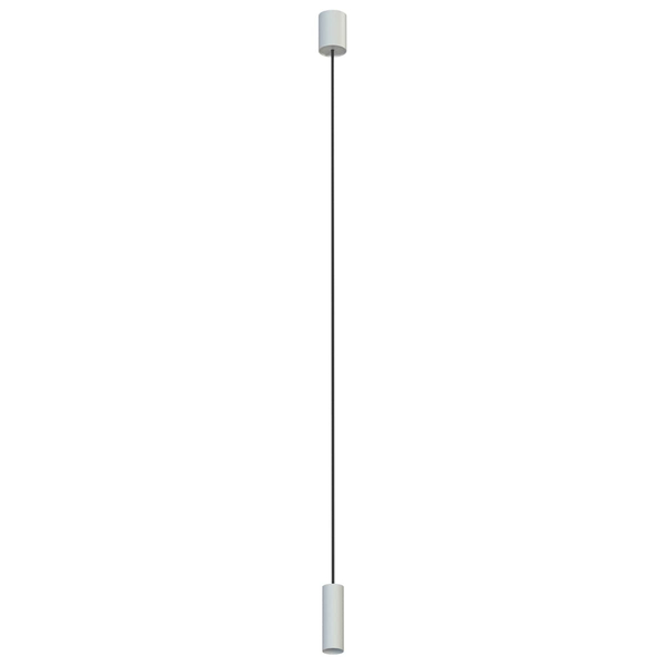Podłużna lampa zwisowa sopel Fourty 10900 Nowodvorski do jadalni jedwabisty szary