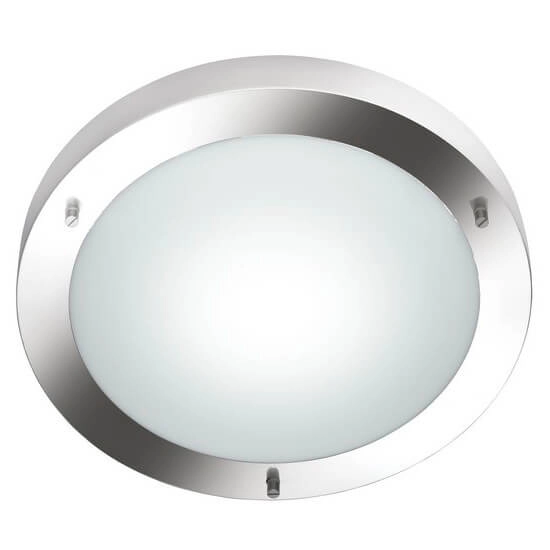 Lampa sufitowa szklana CONDUS 6801011-07 IP44 okrągła srebrny