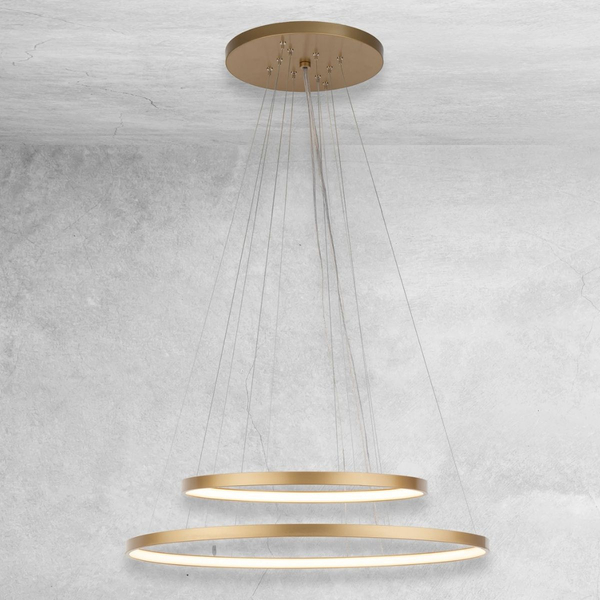 Żyrandol pierścieniowy Agari Multi 5424 Shilo LED 89W 3000K złoty