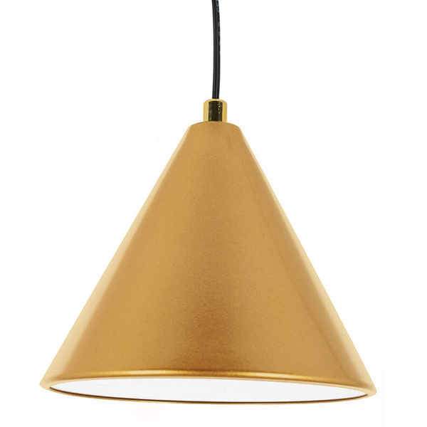 Metalowa lampa zwisowa Acustica MSE010100331 Moosee LED 13W 3000K złota