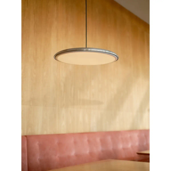 Lampa zwisająca dysk Artist 2420223034 LED 25W 3000K metalowy srebrny