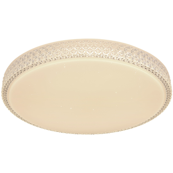 Plafon LAMPA sufitowa OVI 41749-40 Globo metalowa OPRAWA okrągła LED 40W 3000K - 6500K crystal glamour biały - przezroczysty