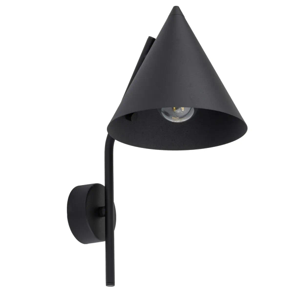 Ścienna lampa do czytania CONO 10041 stożkowa czarny