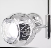 Szklana lampa sufitowa 2209/3 8C do jadalni chrom