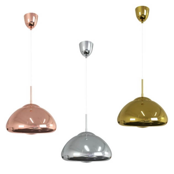 Lampa zwieszana nad stół Zonda ABR-LSW-G Abruzzo przydymiona srebrna