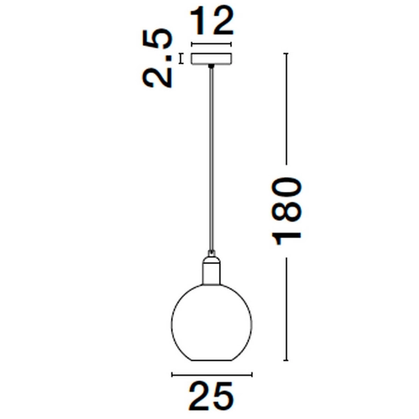 Kulista lampa do jadalni Balche LE43694 złota czarna