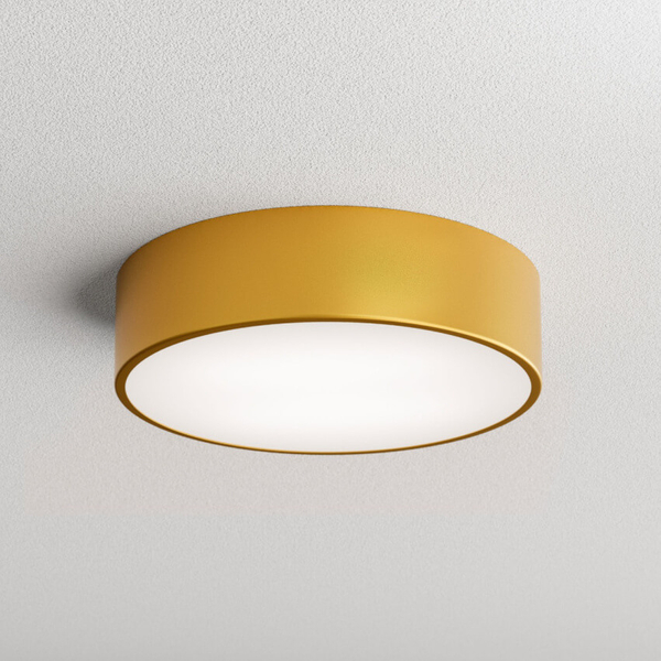 Sufitowa lampa okrągła 137623691873 złoty plafon do jadalni
