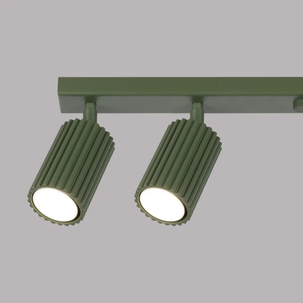 Lampa sufitowa na listwie KARBON  SL.1623 tubki regulowane oliwkowe