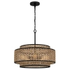 Ekologiczna lampa wisząca Teton QZ-TETON-5P-MBK naturalna lina